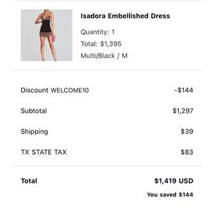 Sold out online Retrofete Isadora Dress